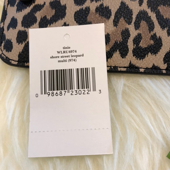 Kate Spade Shore Street Leopard Tinie Clutch NWT - Picture 5 of 6